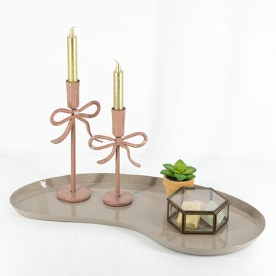 Metalen dienblad glossy L