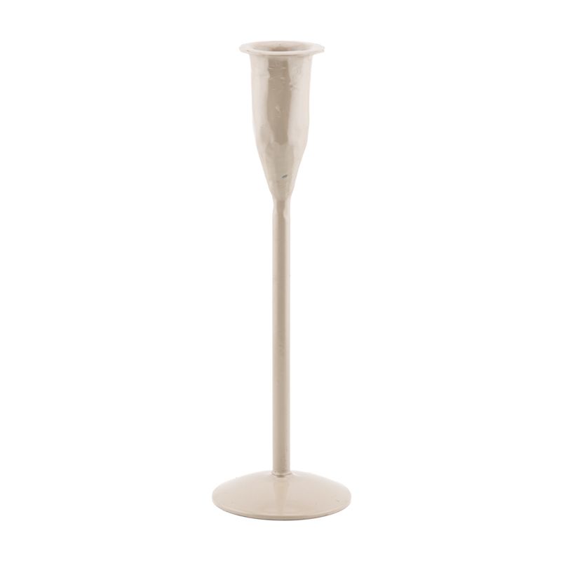 Kandelaar 20 cm glossy beige