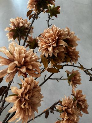 Chrysanth licht bruin 93 cm