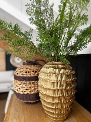 Mat gouden vaas 39 cm