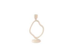 Kandelaar organisch beige
