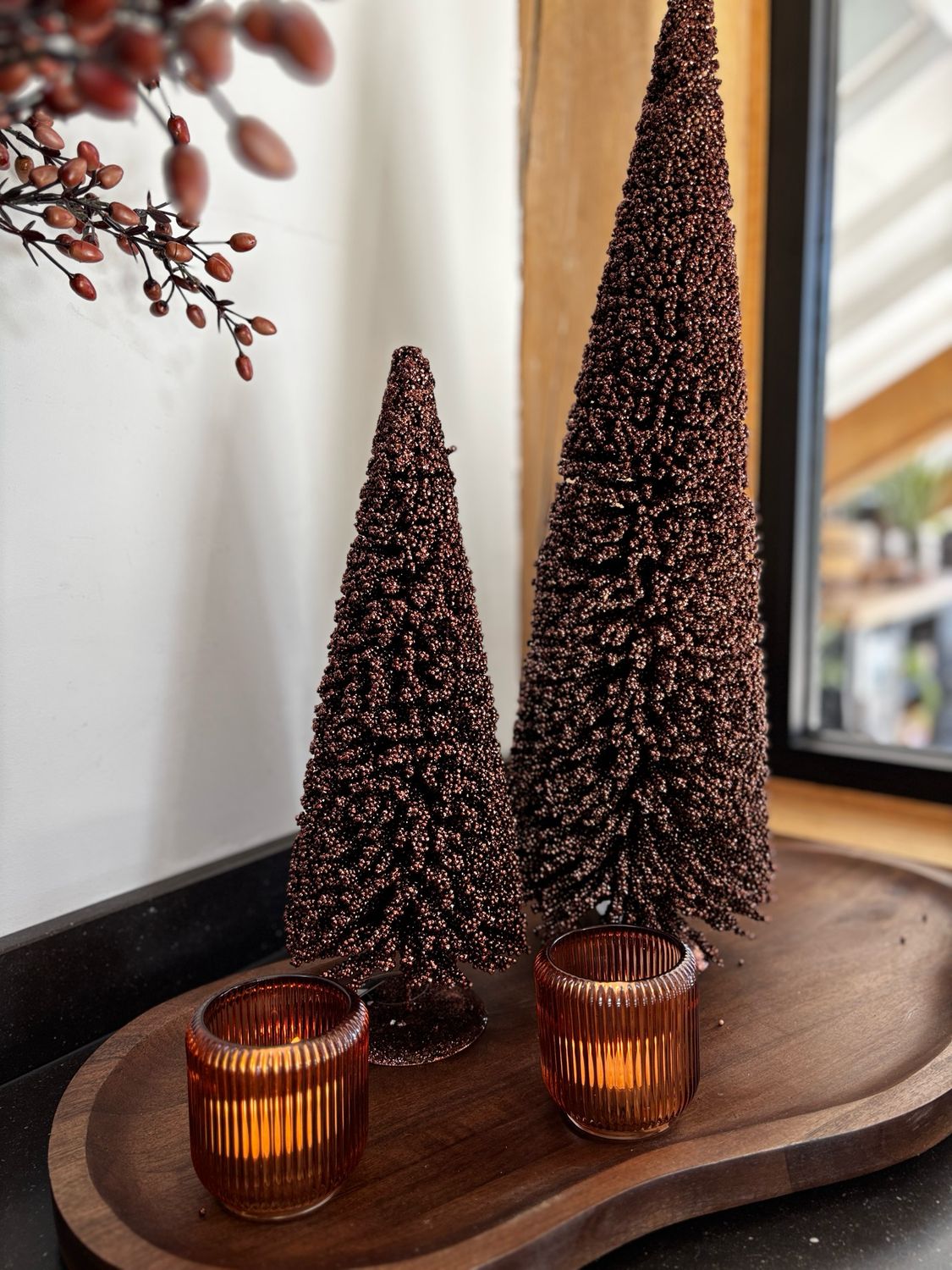 Ornament boom M bruin