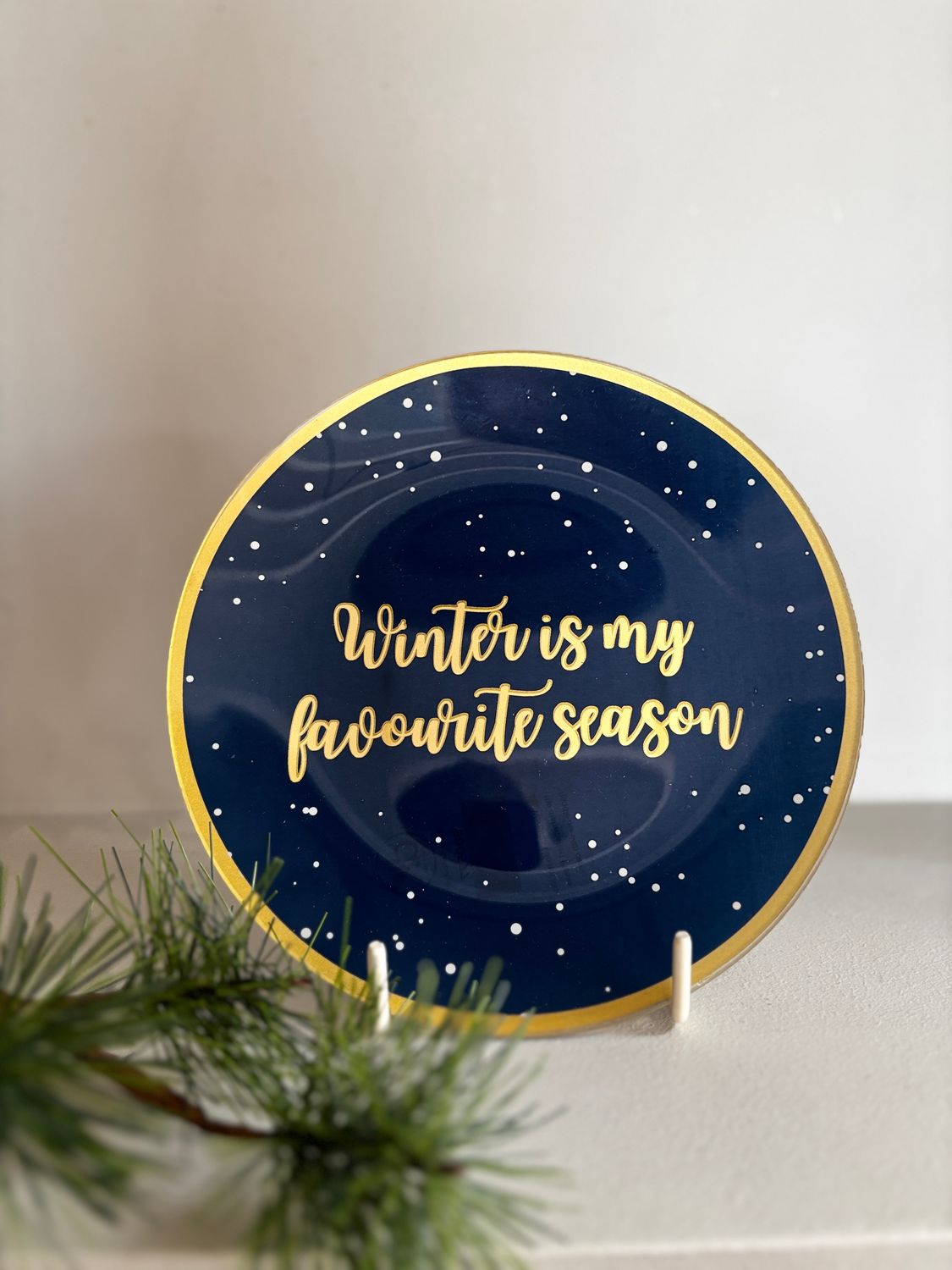 Kerstbordje - favourite season