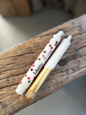 Kerstkaarsjes - Merry Christmas w/g