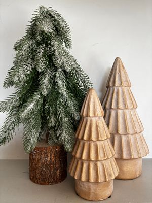 Kerstboom antique gold 30 cm