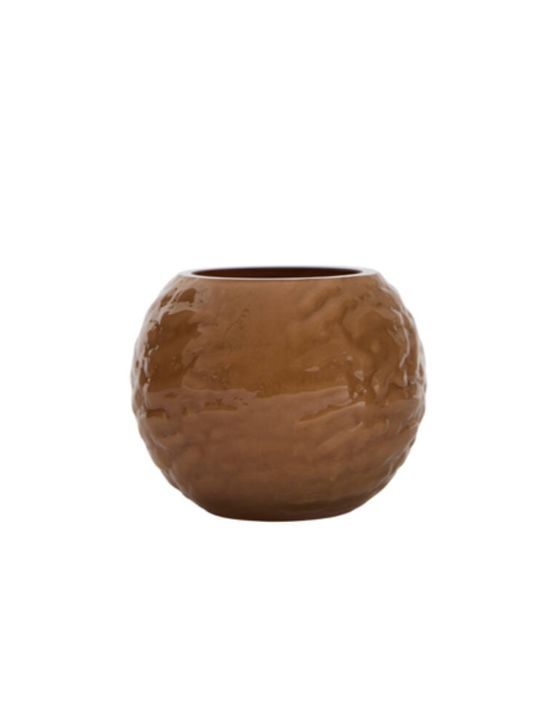Theelicht oranje/bruin