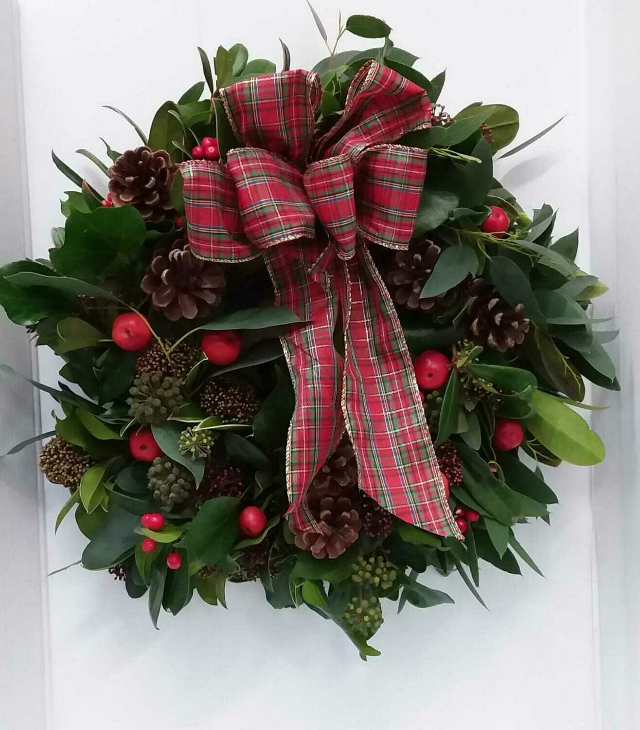 Artificial door wreath 30cm Artificial door wreath 30cm