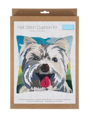 Half Stitch Cushion Kit- Westie