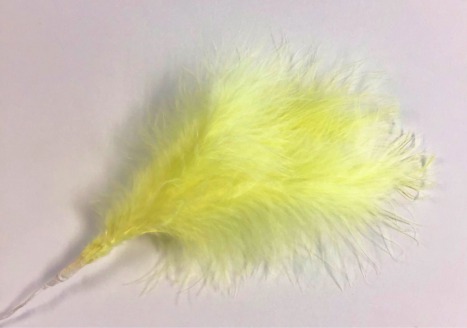 Marabou Feathers- Yellow