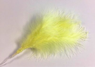 Marabou Feathers- Yellow