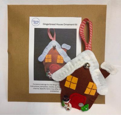 Gingerbread House Ornament Kit Sewing kit