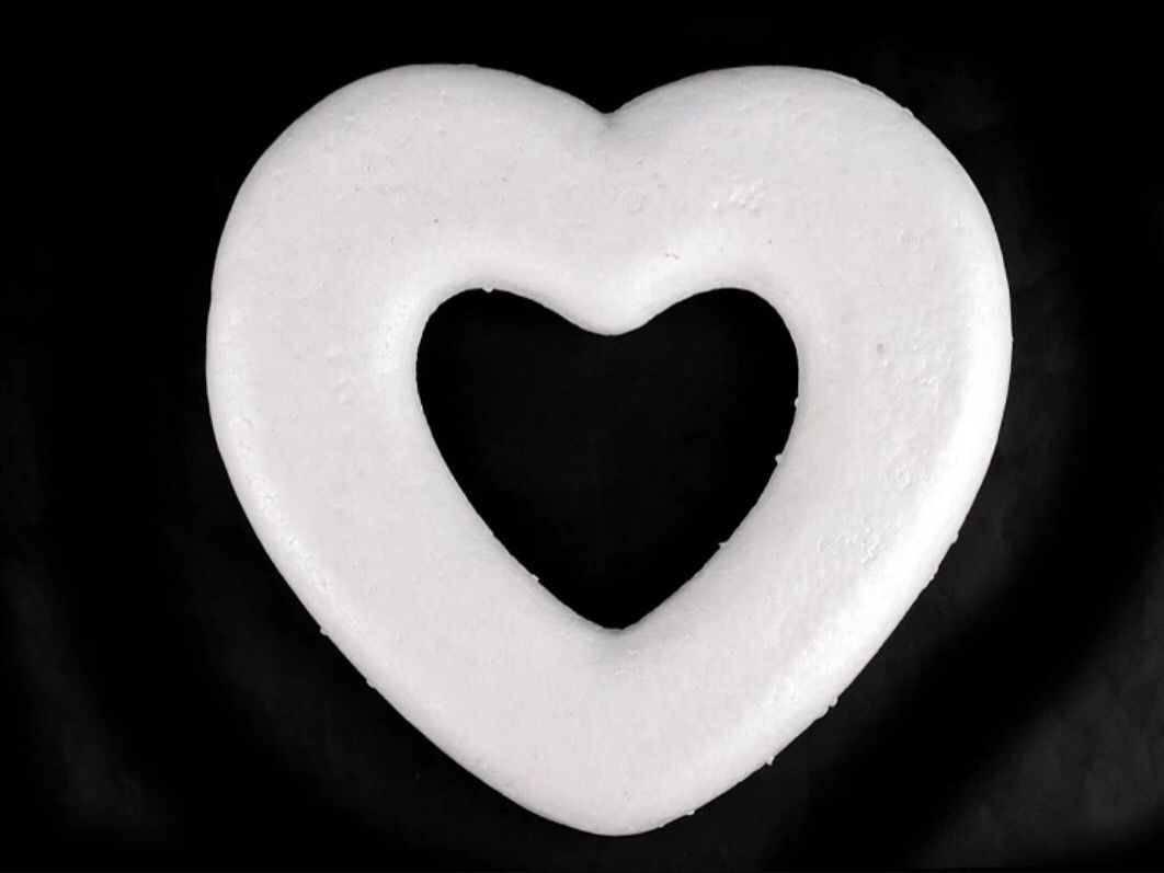 Polystyrene Heart Ring