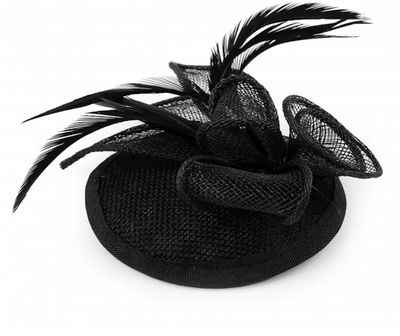 Mini Hat / Fascinator, Flower with Feathers