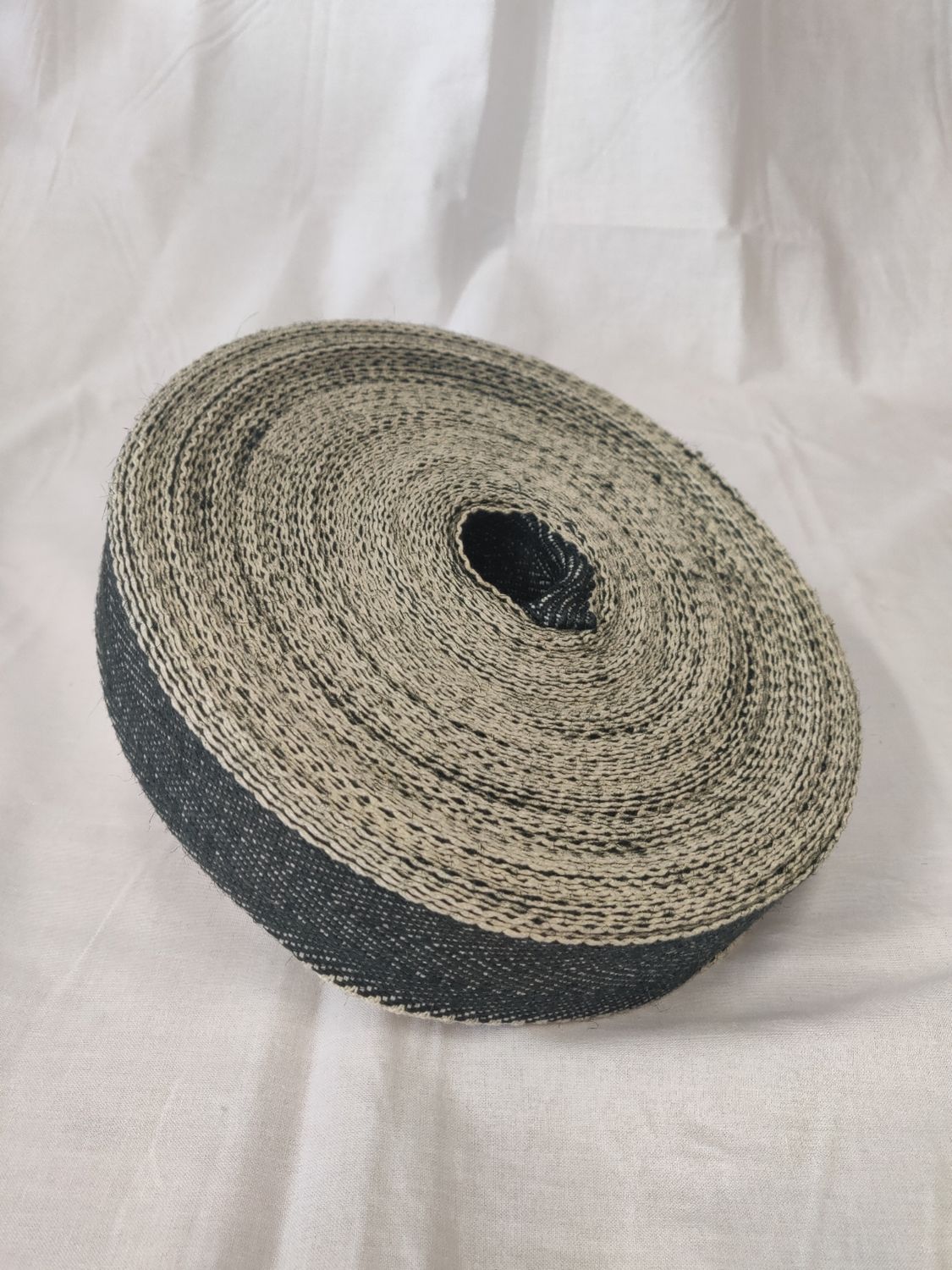 50mm/2" wide, heavy duty, stiff herringbone webbing