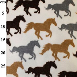 Anti-Pil Fleece Horses