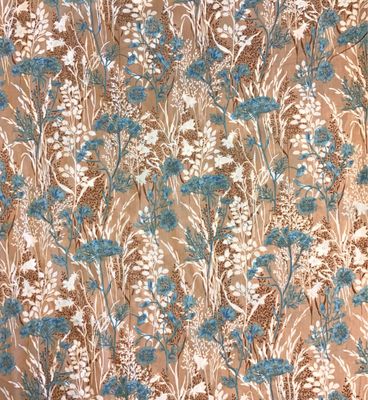Beige Cotton with Flowers