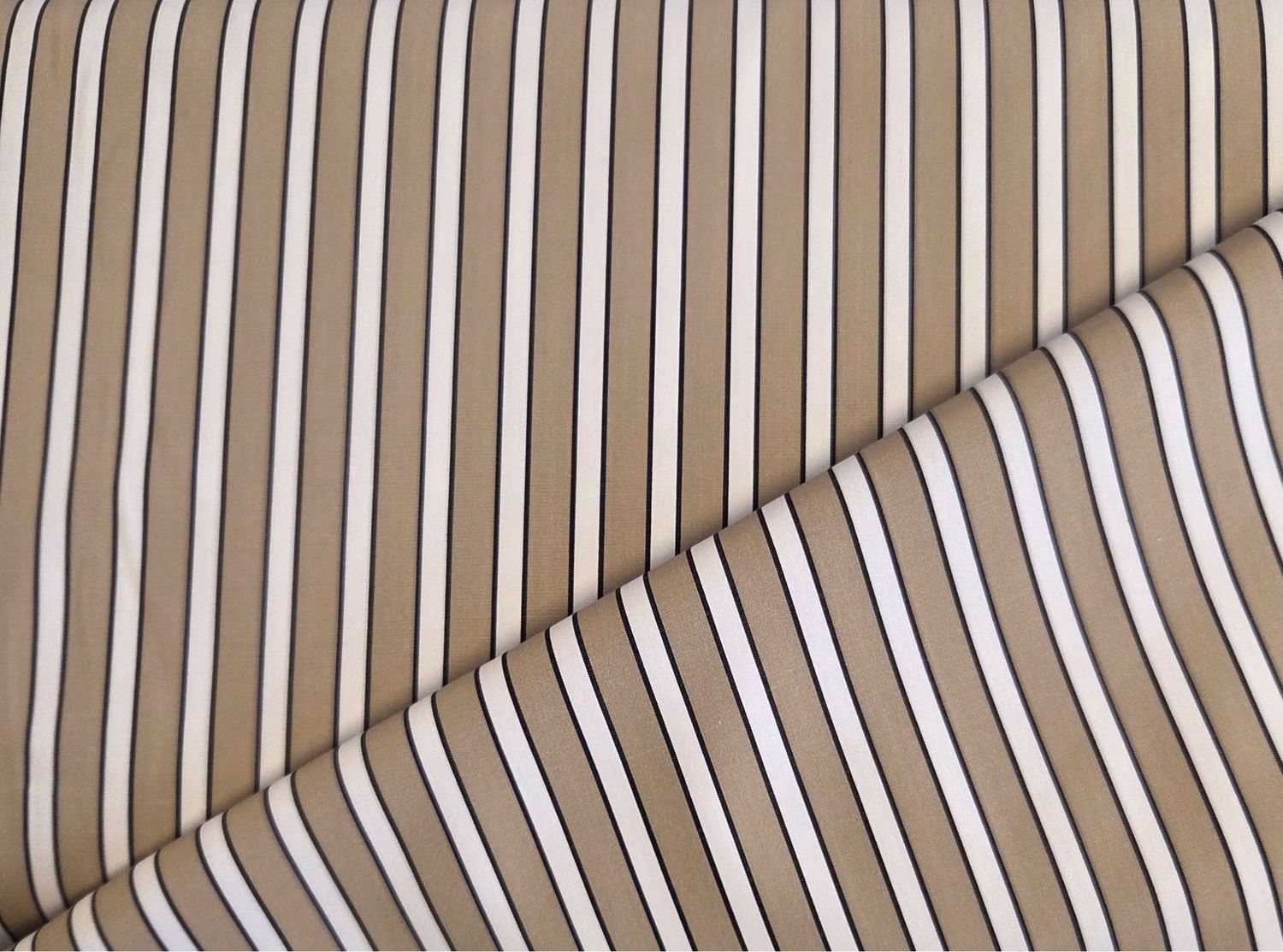 Dress Cotton- Cappuccino Stripe