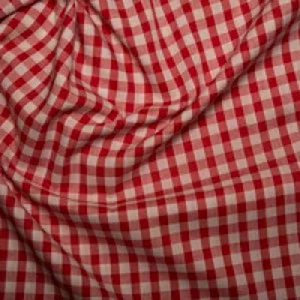 Gingham 1/4"- Red
