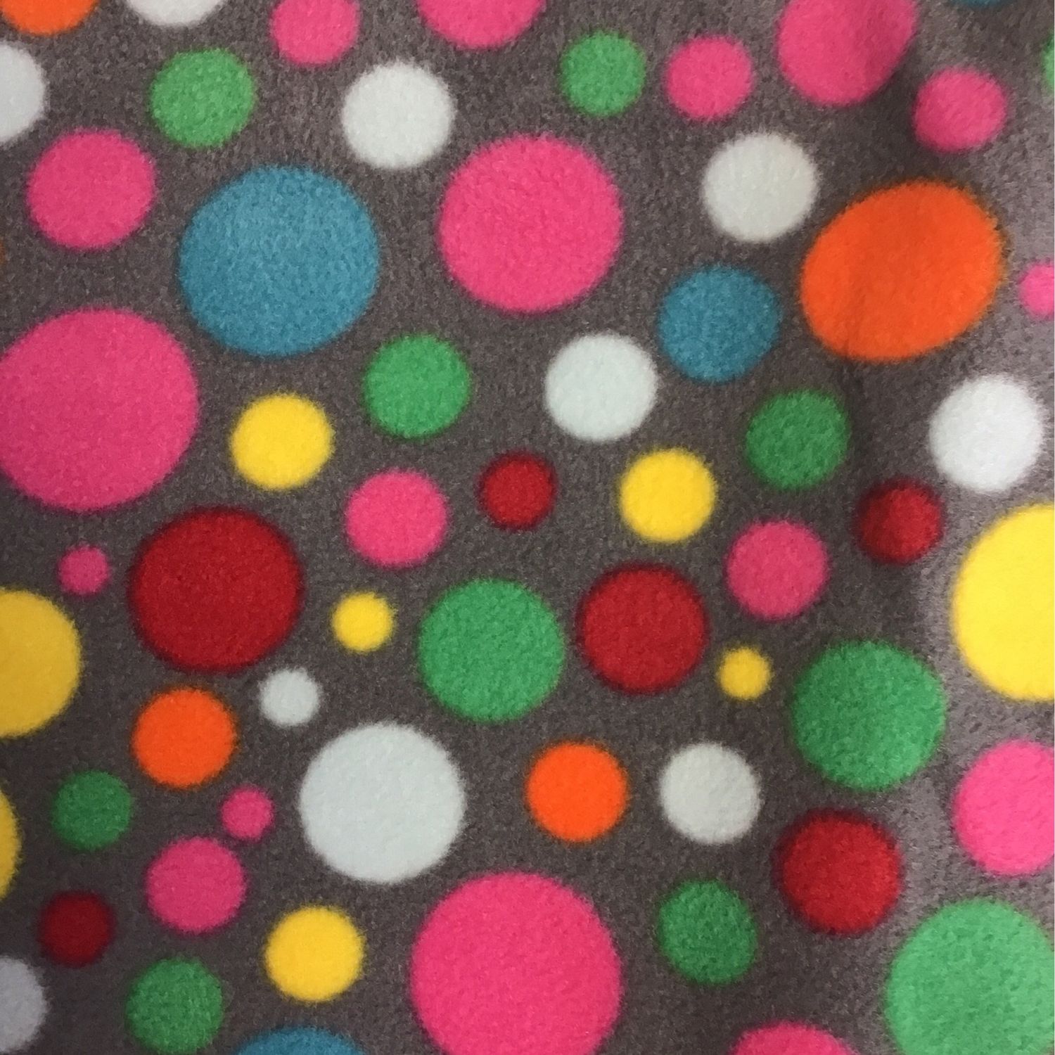 Colourful Dots On Grey