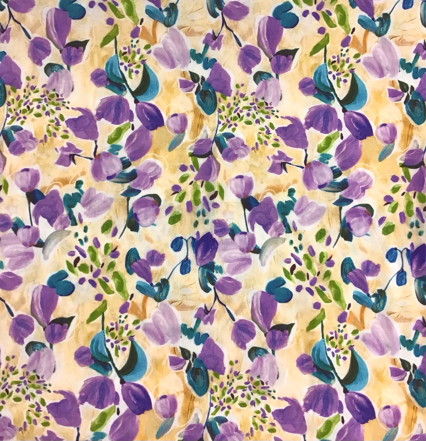 Dress Cotton- Lilac Flowers