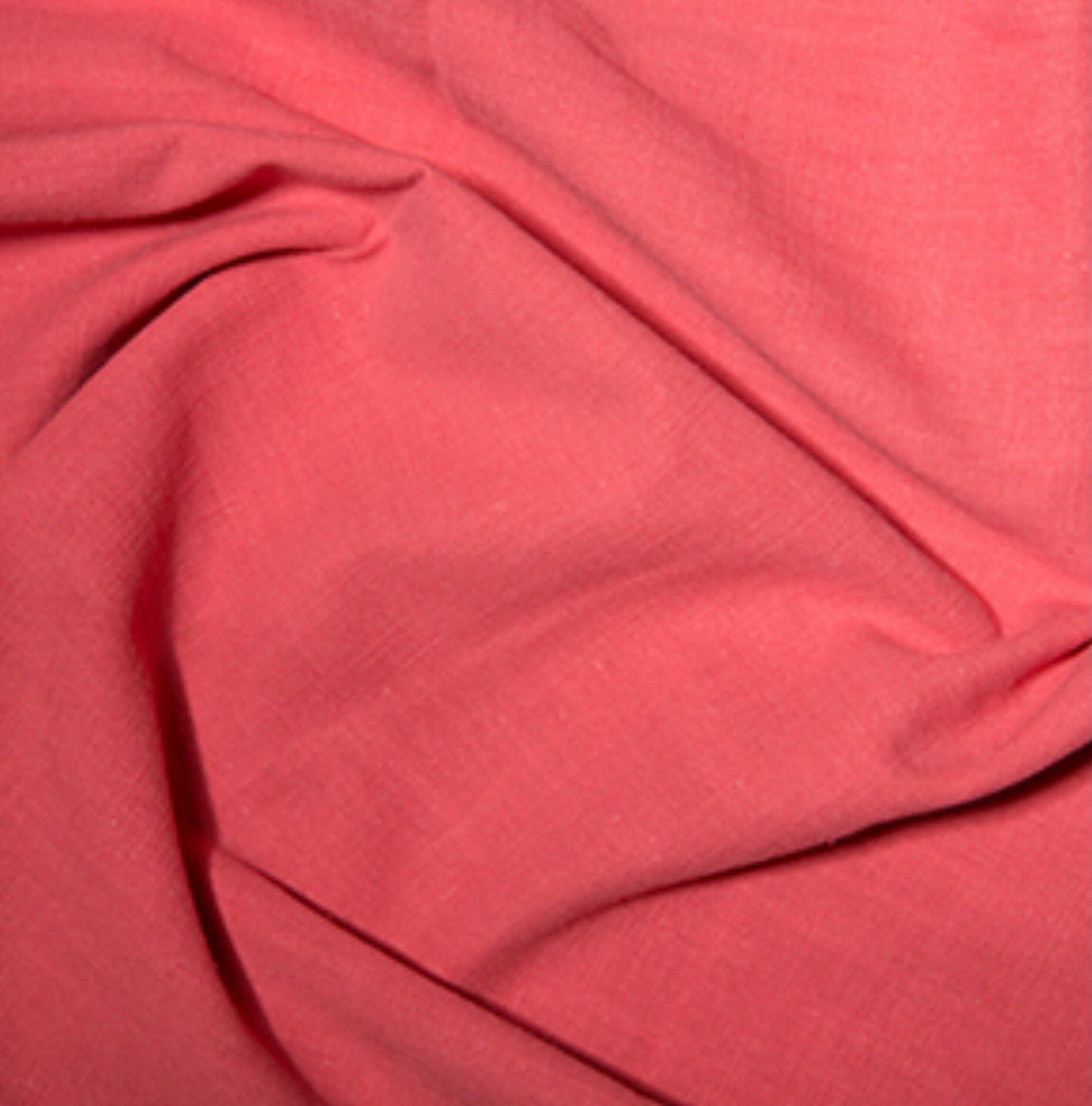 Linen Look Cotton- Coral