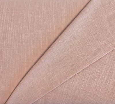 Linen Viscose Mix- Champagne/ Pink