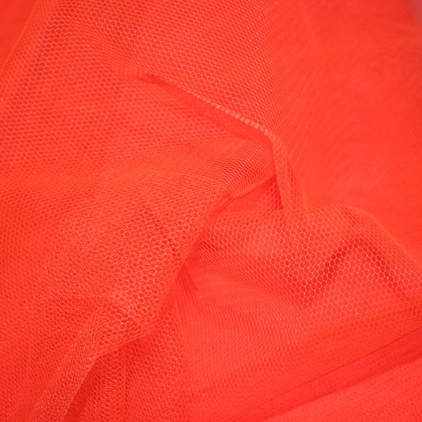 Dress Net Tulle Fluorescent Tangerine