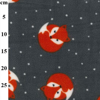 Fleece Foxes On Grey