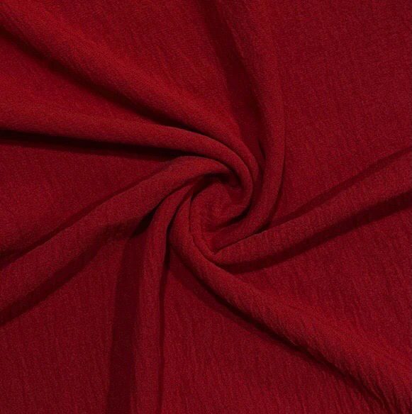 Italian Stretch Crepe- Red