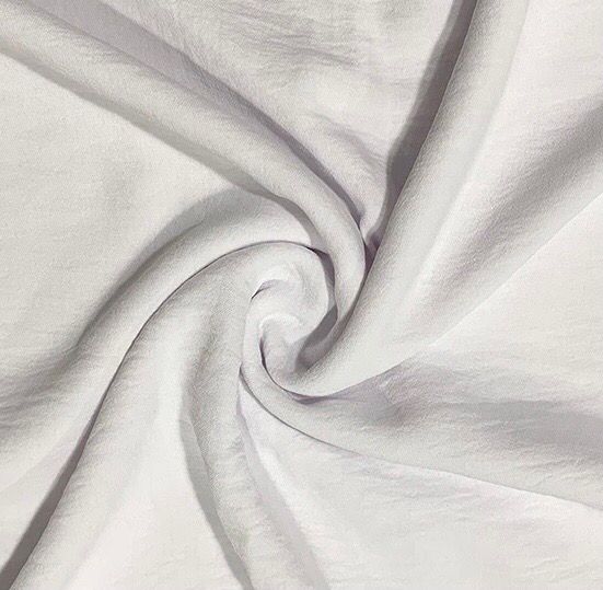 Italian Stretch Crepe- White