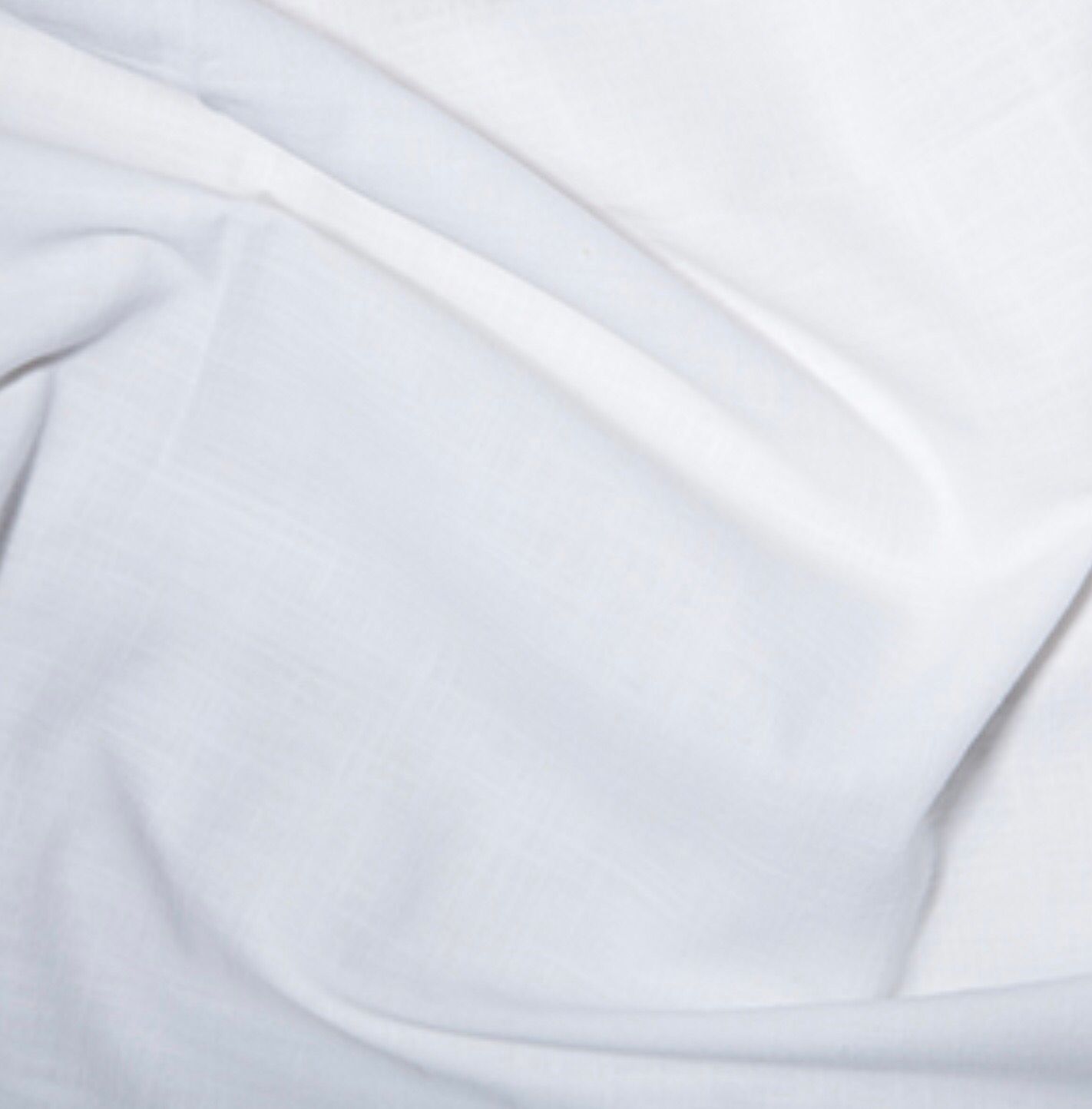 Linen Look Cotton- White