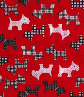 Polycotton- Scottie Dogs