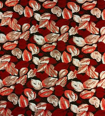 Red-Metallic Brocade