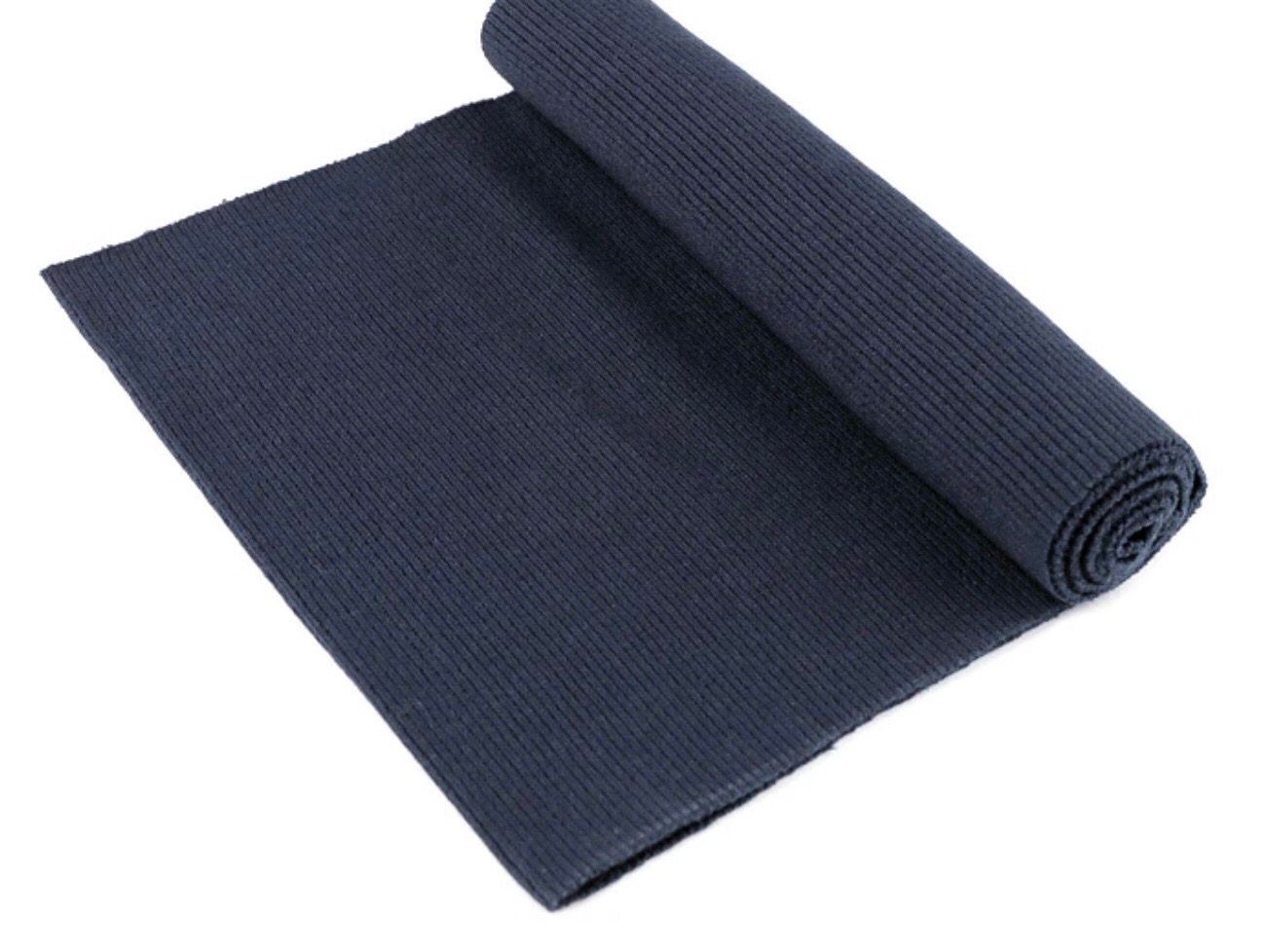 Ribbing / Elastic Rib Knit Fabric- Dark blue-grey (101)