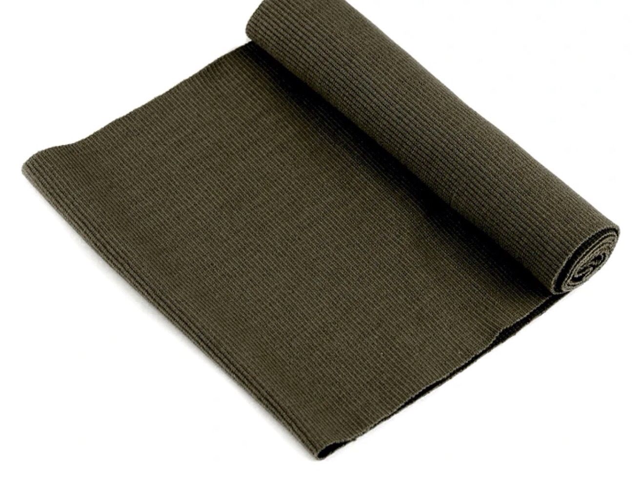 Ribbing / Elastic Rib Knit Fabric- Green Khaki-dark (105)
