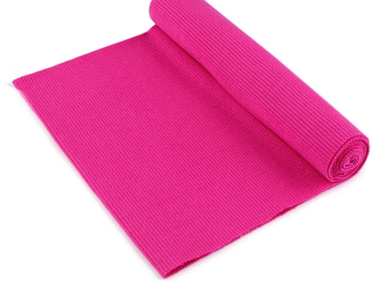 Ribbing / Elastic Rib Knit Fabric- Raspberry (74)