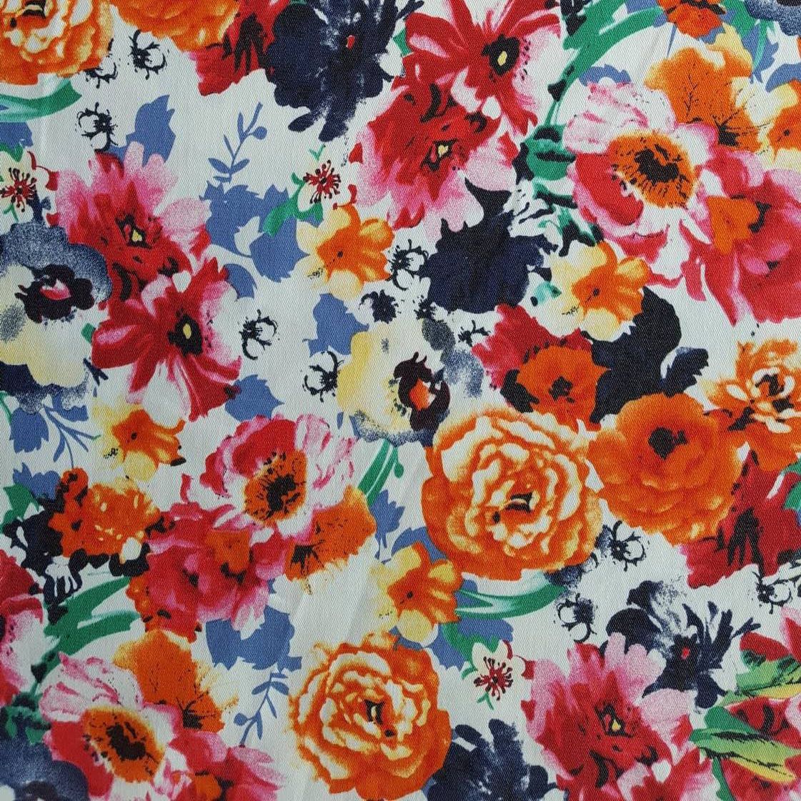 Printed Denim- Multicoloured Floral