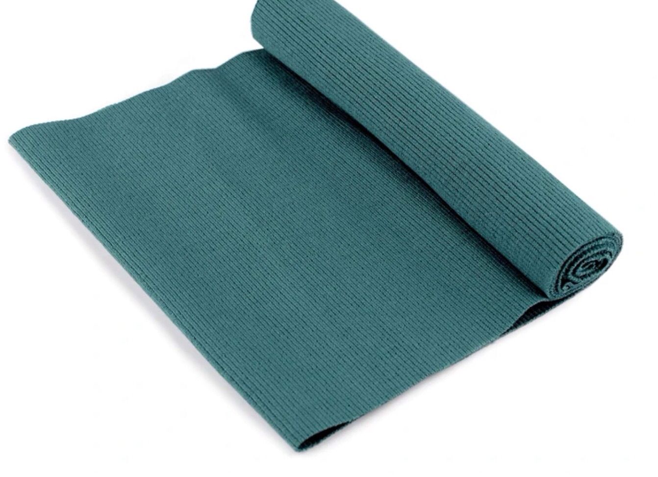 Ribbing / Elastic Rib Knit Fabric- Blue-green (36)