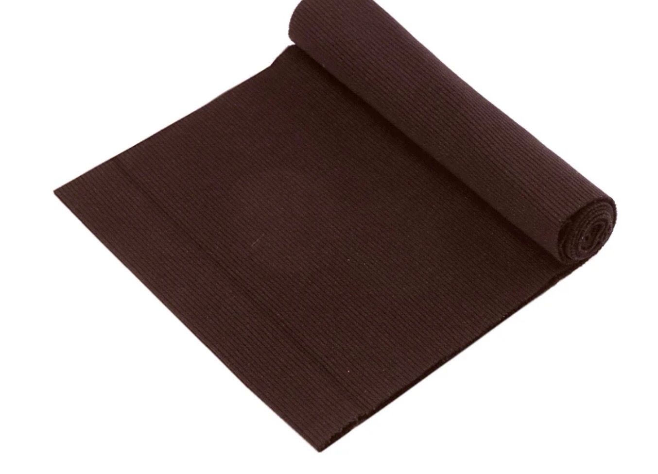 Ribbing / Elastic Rib Knit Fabric- Chocolate (18)
