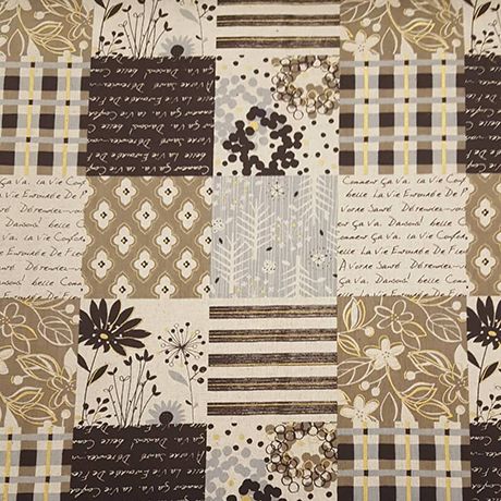 Squares Linen Blend