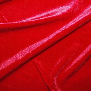 Red Stretch Velour