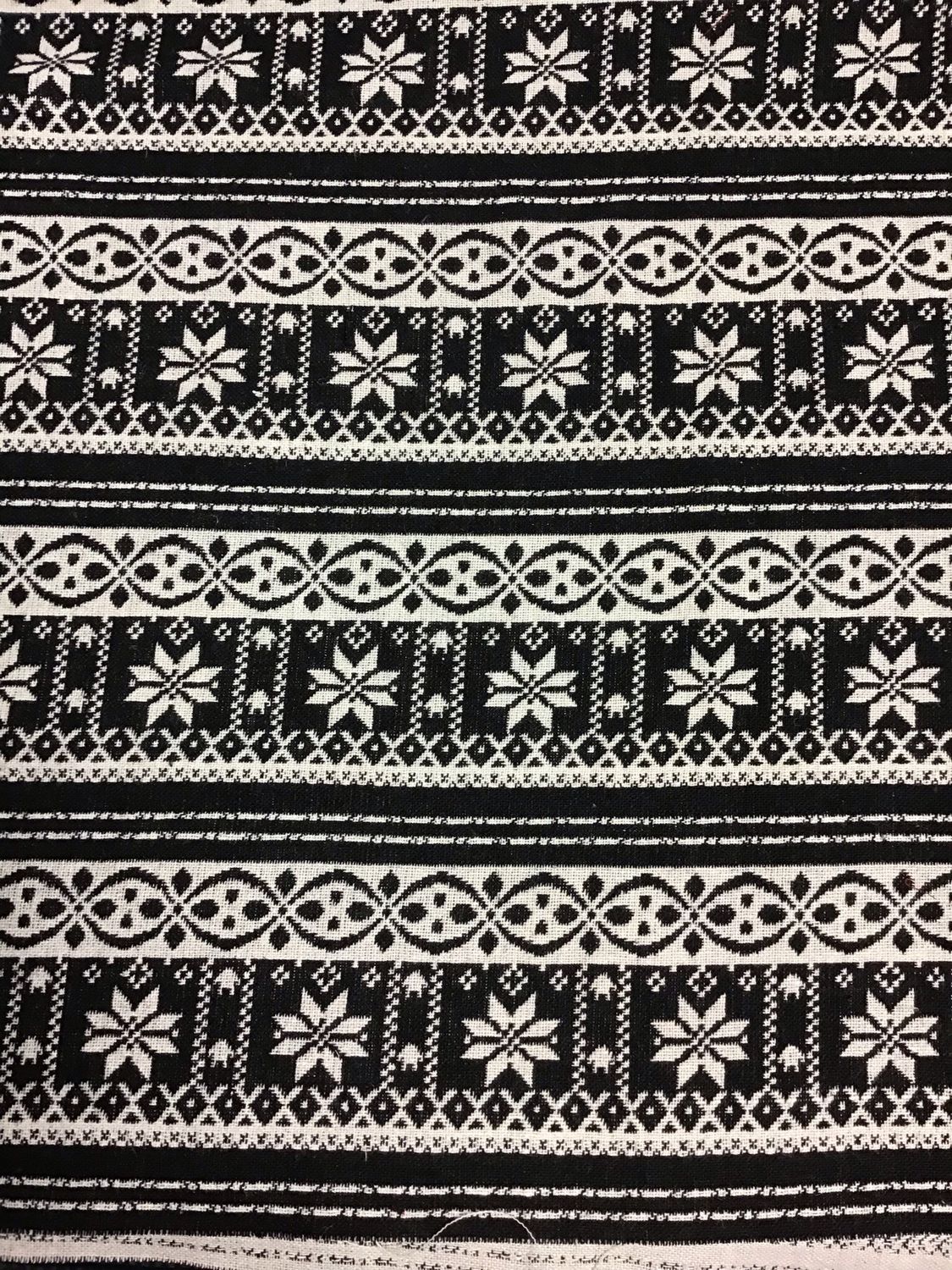 Wool Mix - Black/ White
