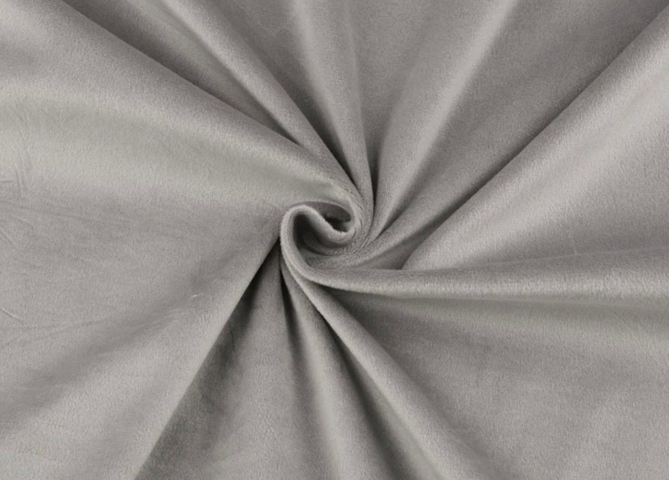 Wide Width Velvet- Light Grey