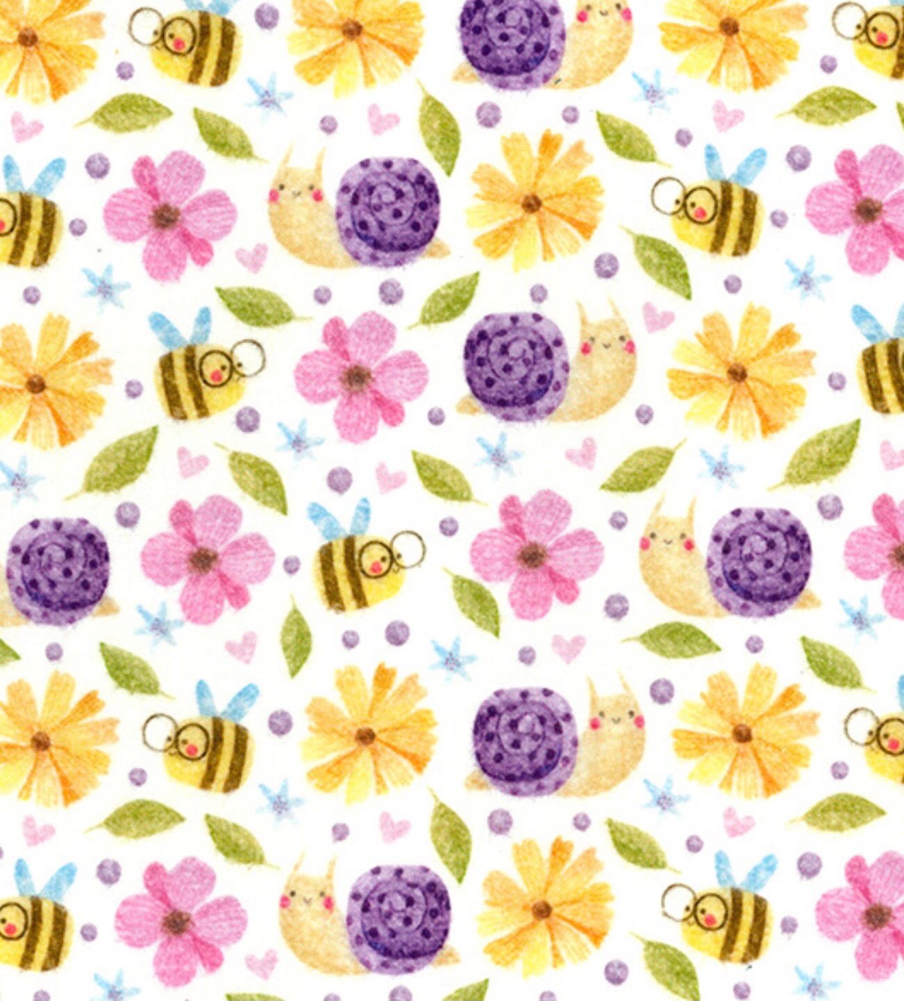 Bees Brushed Cotton