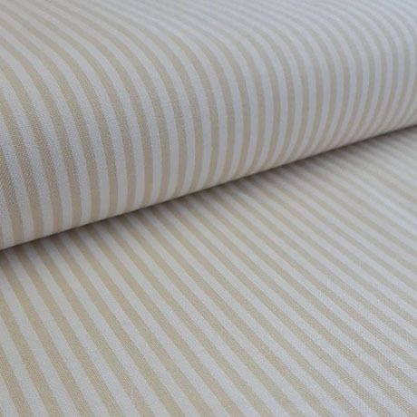 Cream White Striped