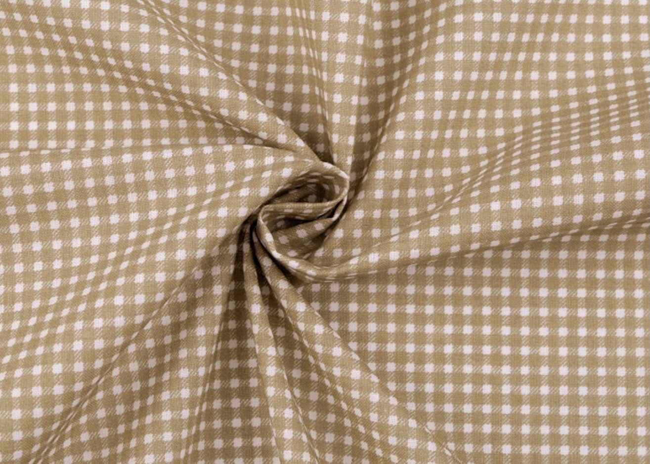 Beige And White Check