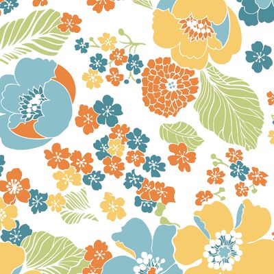 Carnaby Street Full Blooms On White