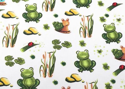 Cotton Fabric- Frog