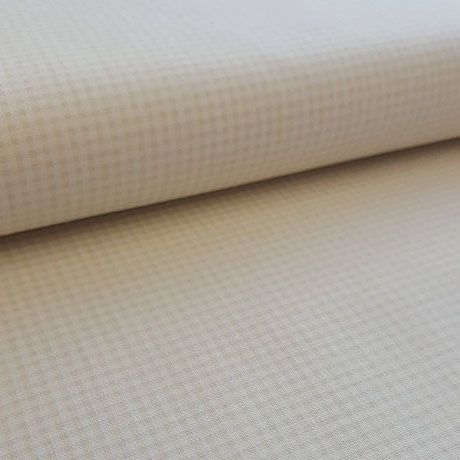 Cream White Checkered