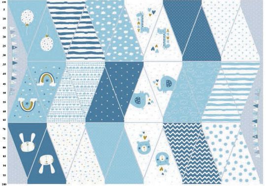 Blue Bunting Panel